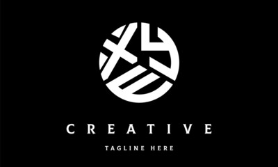 XYE circle three letter logo