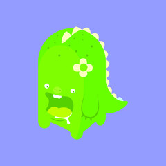 green alien monster