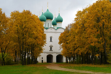 View of the Sergievskaya Gate Church of the male Orthodox Borisoglebsky on the mouth Rostov...