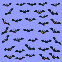 halloween background with bats