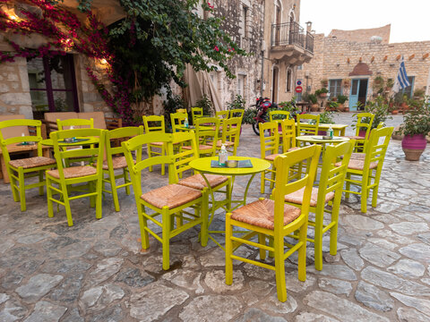 Areopoli the traditional village of Mani in Greece.