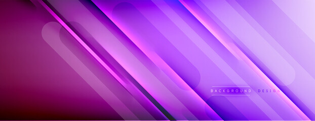 Abstract background. Shadow lines on bright shiny gradient background.