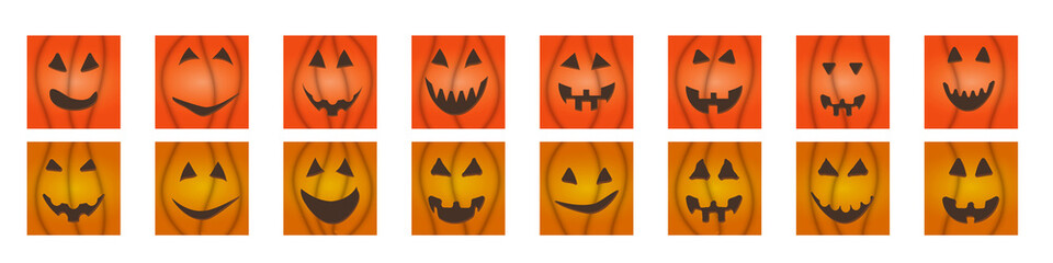 halloween pumpkin face jack-o-lantern greeting cards.