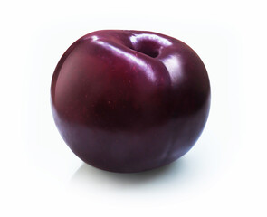 plum isolated on white
