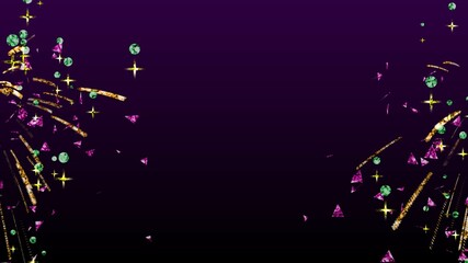 Halloween Glitter confetti background with