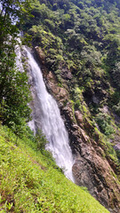 Fototapeta na wymiar Netgod waterfall a beautiful and hidden waterfall near Siddapur , Karnataka, India