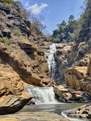 Shivaganga is a beautiful waterfall located in an area of thick forest on the river Sonda in Uttara Kannada, Srsi, Karnataka, India