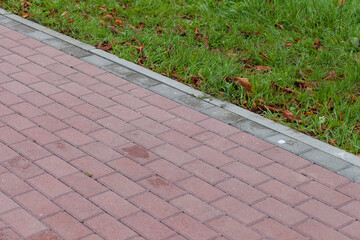 Pavement texture in the park for backgrounds © Taras