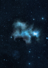 Small part of an infinite star field