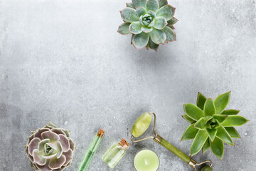 Spa homemade skin care and body cosmetics with natural ingredients.