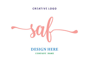 SAF lettering logo is simple, easy to understand and authoritative