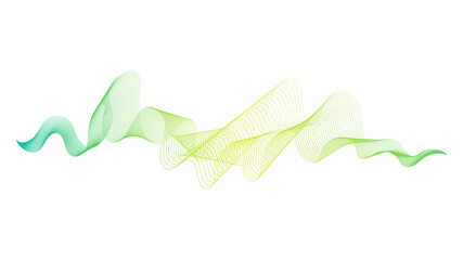 Abstract backdrop with wave gradient lines