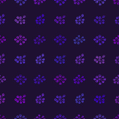 Seamless hand drawn abstract flower background