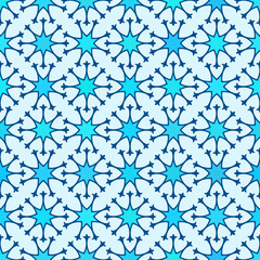 Abstract vector background Seamless central asian ornament, Modern style