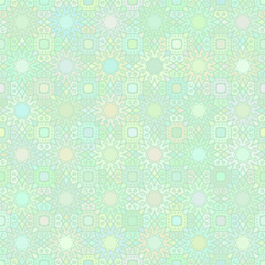Abstract vector background Green ornament Seamless texture