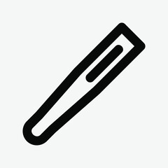 Thermometer icon vector illustration in line style about medical, use for website mobile app presentation