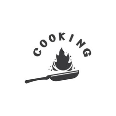 Cooking pan restaurant logo
