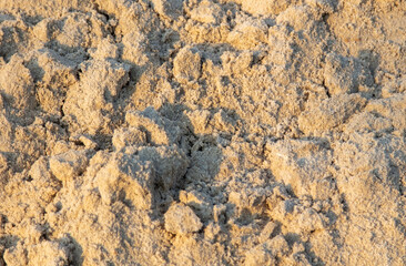 Construction sand as an abstract background.
