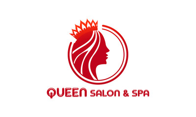 women | female Girl salon or spa logo design for your business or brand.