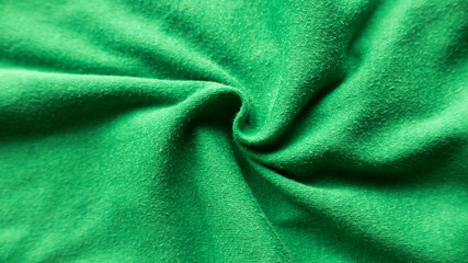 Fototapeta premium Textile and texture template. Green cotton cloth fabric. Background.