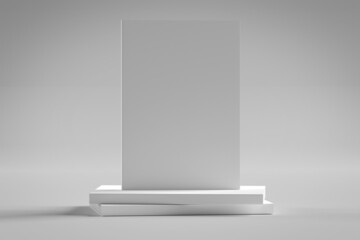 Mock up of a white book