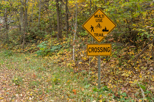 Multi Use Trail Crossing Sign