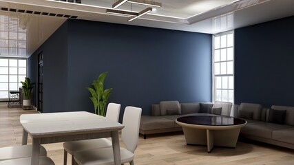 minimalist restaurant or coffee shop for company logo mockup