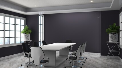 modern office meeting room for company logo mockup