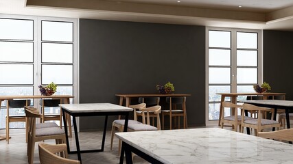 office pantry or kitchen room for company wall logo mockup