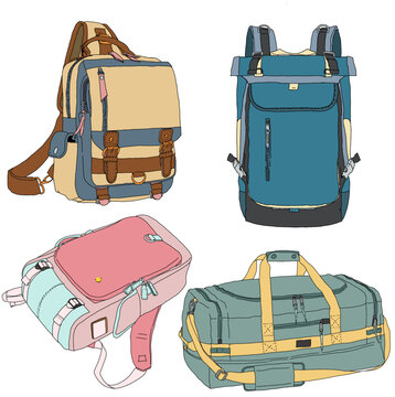 Bags illustration pack 