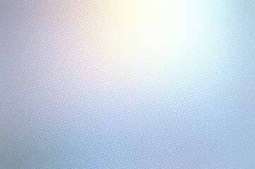 Light holographic blue backdrop covered small triangle mosaic pattern. Glittering grid texture pastel iridescent gradient.