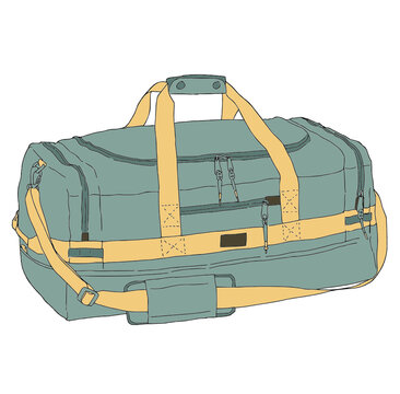 Duffle Bag Illustration