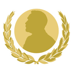 Nobel prize fantasy symbol, Sweden, vector illustration