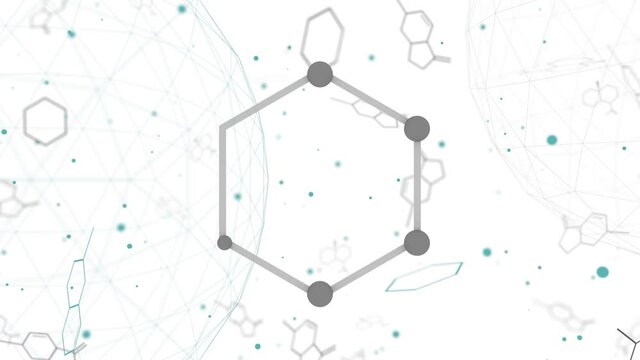 Carbon graphene nanomaterial chemical structure icon