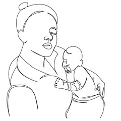 mom with newborn