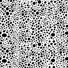 Abstract modern leopard seamless pattern. Animals trendy background. Black and white decorative vector illustration for print, card, postcard, fabric, textile. Modern ornament of stylized skin.