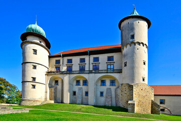 Obraz premium Nowy Wisnicz castle, magnificent residence of the Kmita and Lubomirski families, Poland 