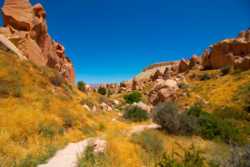 Zelve Open Air Museum in Cappadocia Turkey