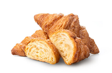 croissant on white background
