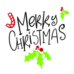 Hand lettering Christmas quote for your design