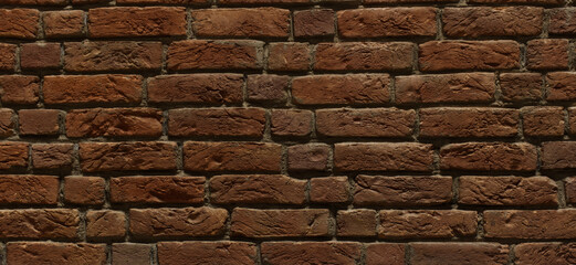 old red and rough brick wall geometric