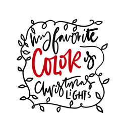 Hand lettering Christmas quote for your design