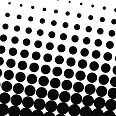 Black halftone background. Black polka dot. Halftone pattern. Modern Halftone Background, backdrop, texture, pattern. Vector illustration. Halftone Backdrop.	