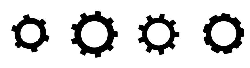 gear set isolated on white background