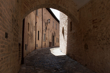 Old Alley of Nocera Umbra, Italy
