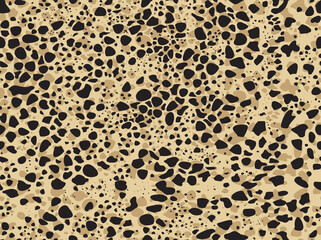 Cheetah spots pattern design. Vector illustration background. Wildlife fur skin design illustration