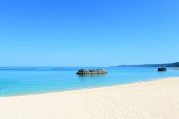 沖縄の綺麗な海　