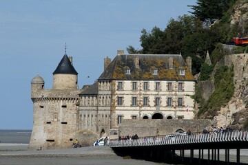 Le mont saint Michel en Normandie, département de la Manche