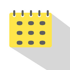 calendar icon. Suitable for mobile website use. Vector design eps 10.