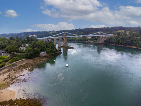 Menai Bridge From The Air